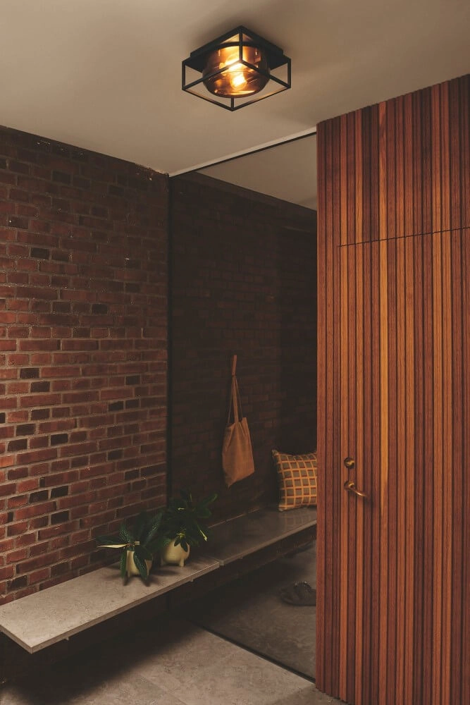 Plafonnier noir IP44 Griffin avec fenêtre anti-fumée Nordlux 5704924010767