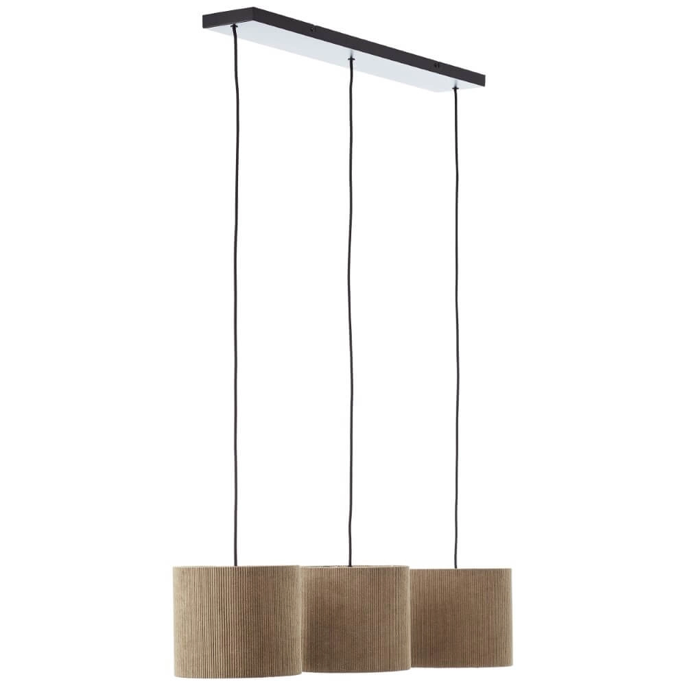 Lampe suspendue 3 lumières Tony crème Ø 35cm Brilliant 4004353446313