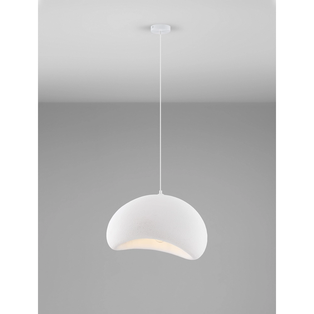 Suspension naturelle Aere blanc 50cm Suspension naturelle Aere blanc 50cm