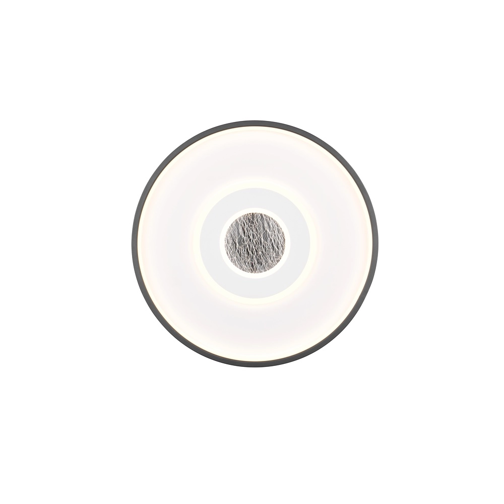 Plafonnier rond Nazar noir et blanc Trio 4017807659641