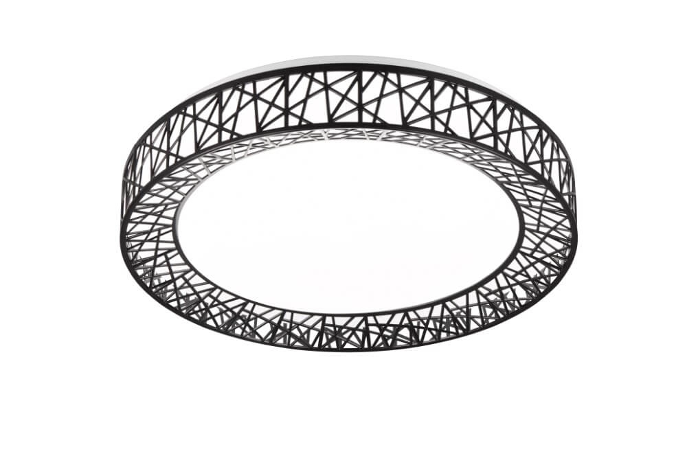 Plafonnier noir Cluster Ø48cm Trio 4017807599824