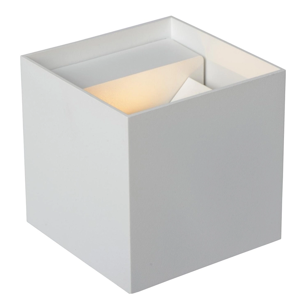 Projecteur mural carré Axi 2 x 7W IP54 blanc