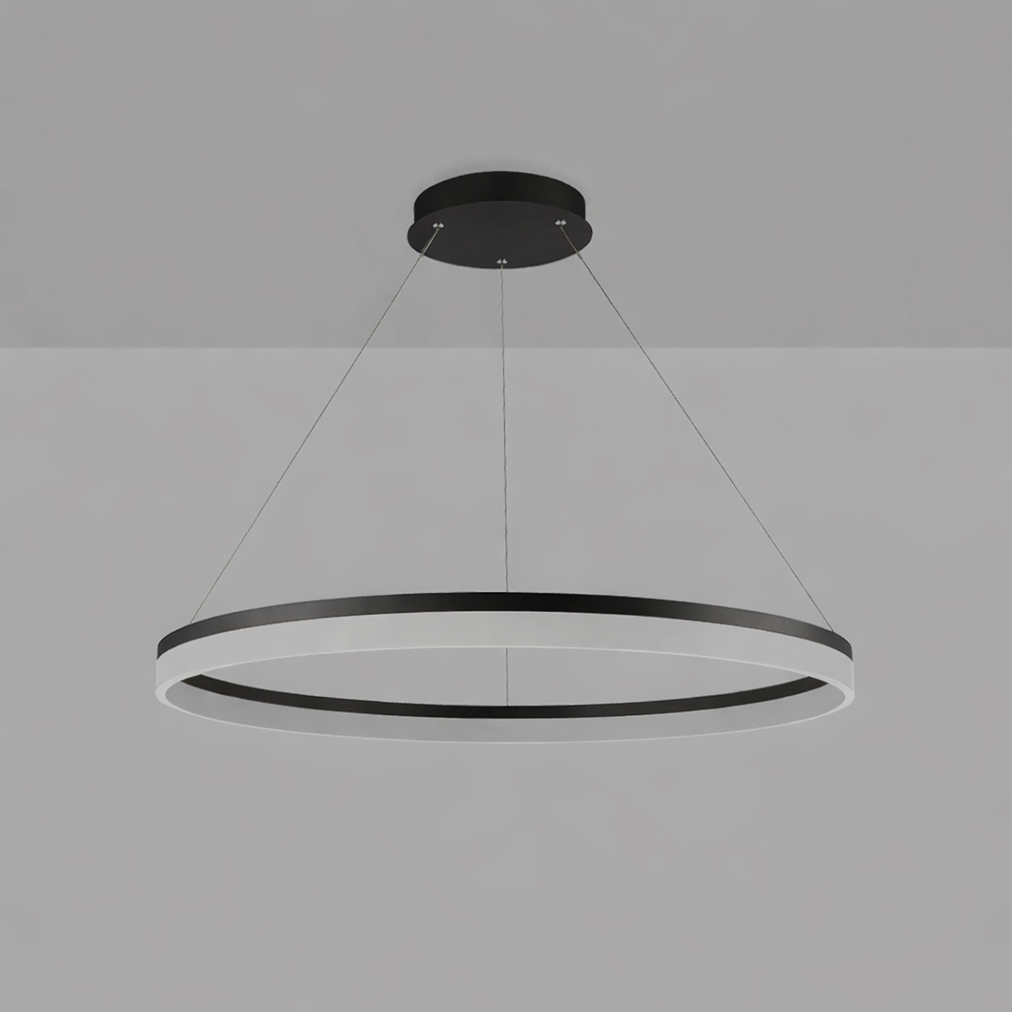 Lampe suspendue élégante Ara Ø 100cm noir Lyora 5053423307206