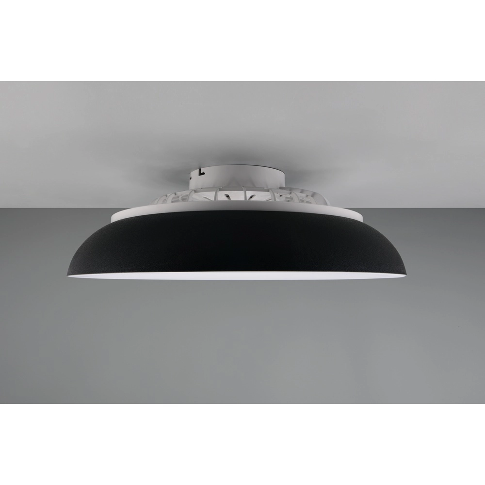 Ventilateur de conception Svaerholt noir Ø 60cm avec fonction RVB Trio 4017807688795