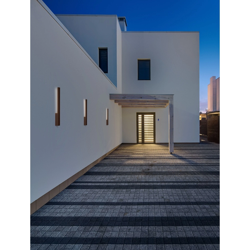 Applique murale élégante Isos Brun rouille 61cm Lyora 5212017472380