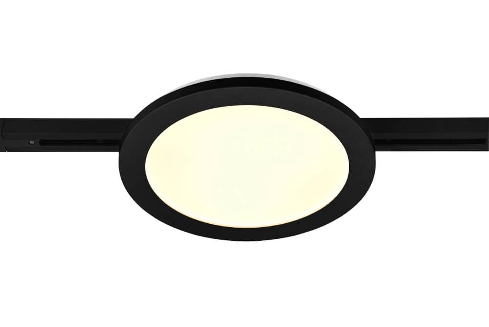 Lampe sur rail Camillus Biphasé 26cm - 3000K noir Trio 4017807506006