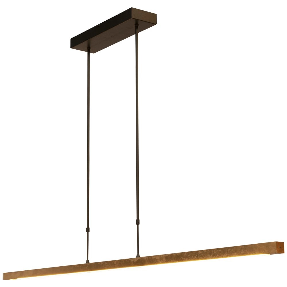 Lampe suspendue noire Real 3 160cm avec de l'or Lampe suspendue noire Real 3 160cm avec de l'or