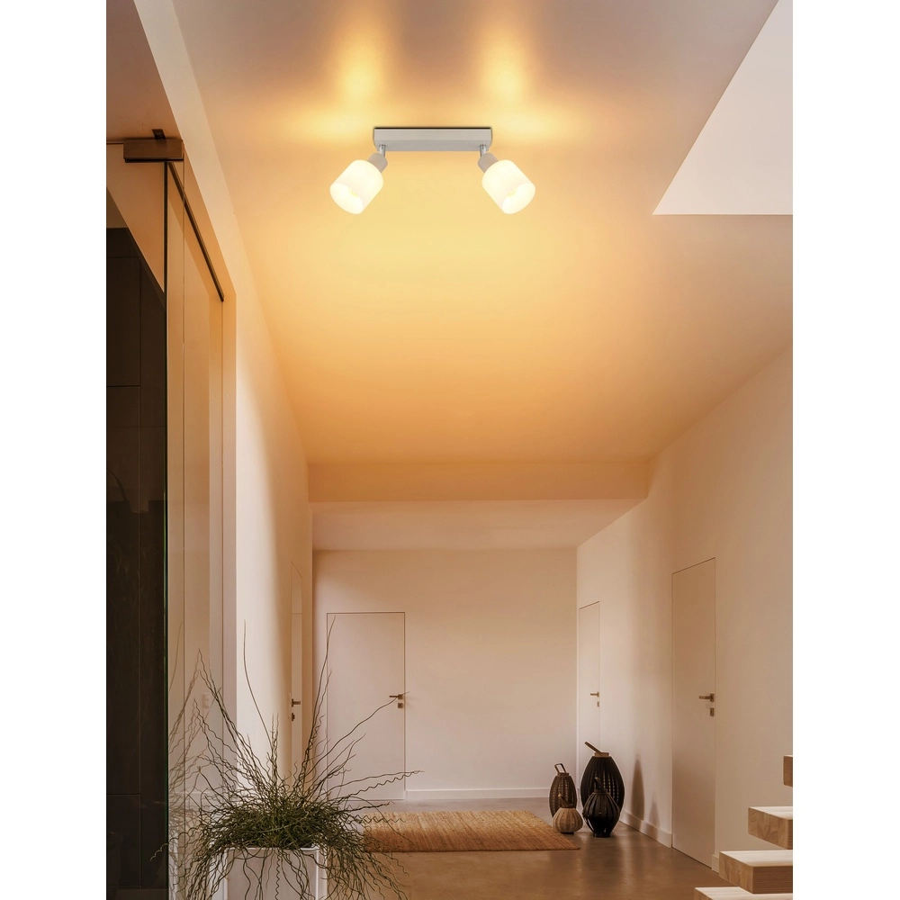 Spot de plafond à 2 lumières Trent brun sable Globo 9007371575961