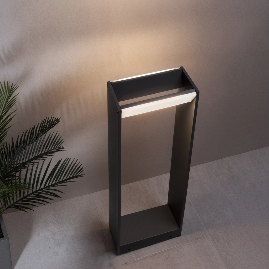 Lampe de jardin directionnelle Twin gris