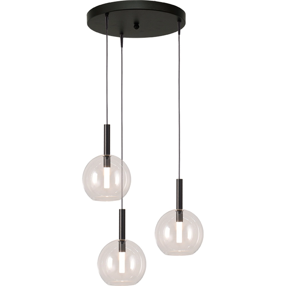 Lampe pendante 3L Vide Lido Ball avec du verre transparent de Ø 17 cm