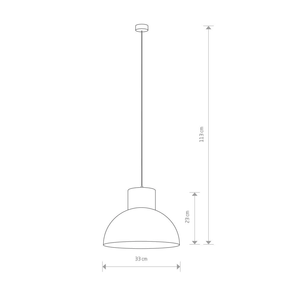 Lampe suspendue noire Works Ø 33 cm Lyora 5903139661393