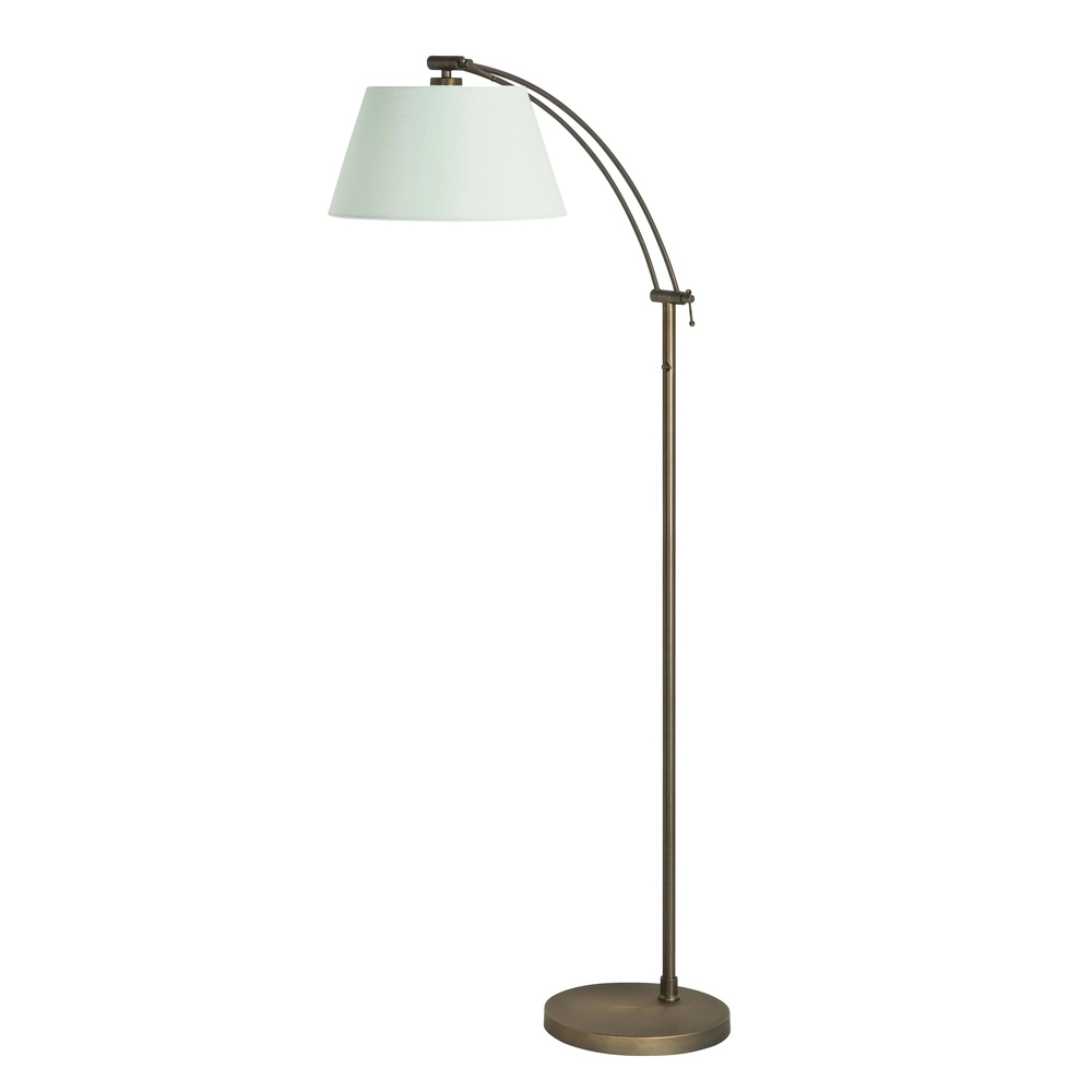 Lampe de lecture New Read Bronze cuivré avec capot blanc cassé