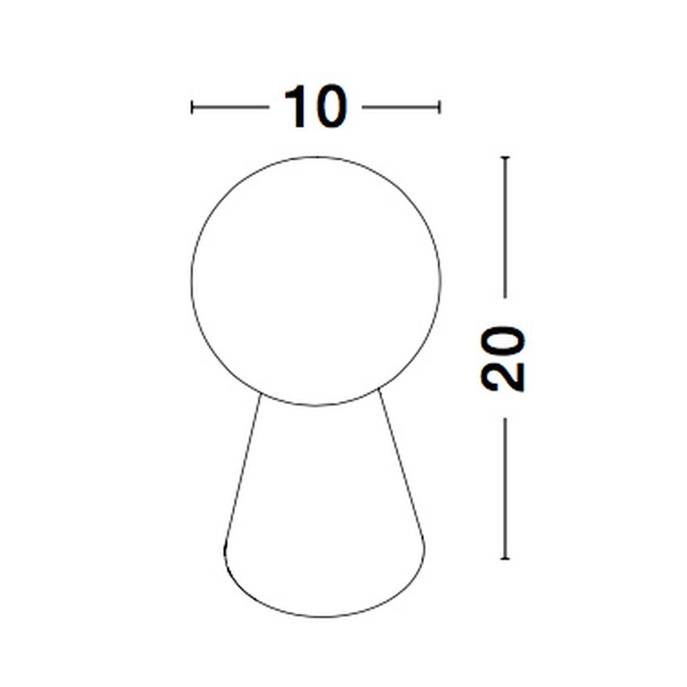 Lampe de table design Zero gris Lyora 5212017427779