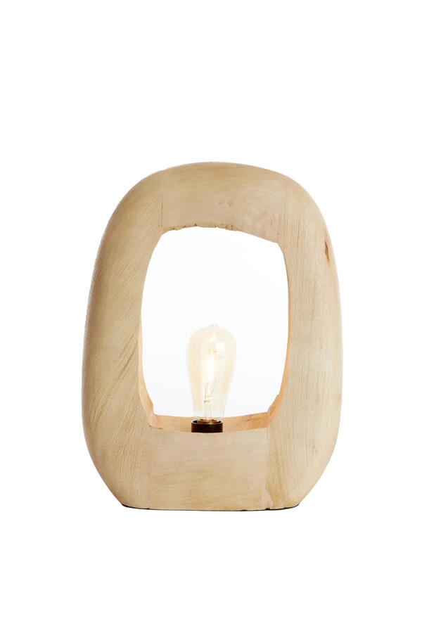 Lampe de table en bois clair Kelafo 33 x 40 cm Lampe de table en bois clair Kelafo 33 x 40 cm