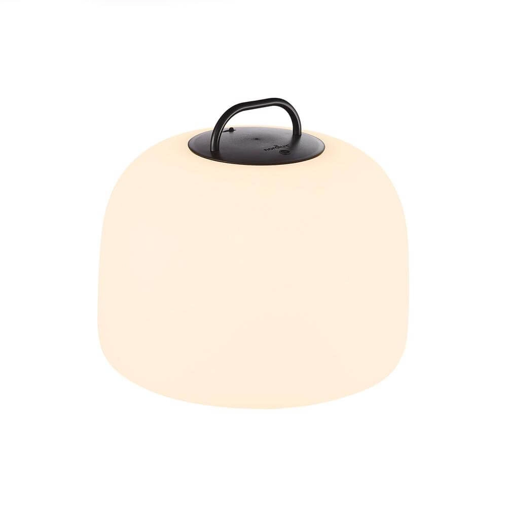 Lampe de table Kettle To-Go rechargeable blanc avec noir Ø 36cm