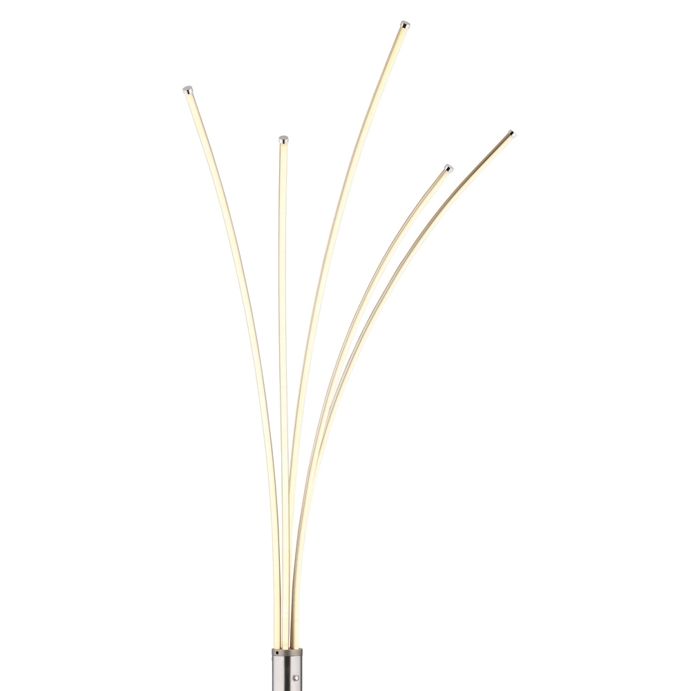 Lampadaire moderne Bizzy nickel Globo 9007371452712