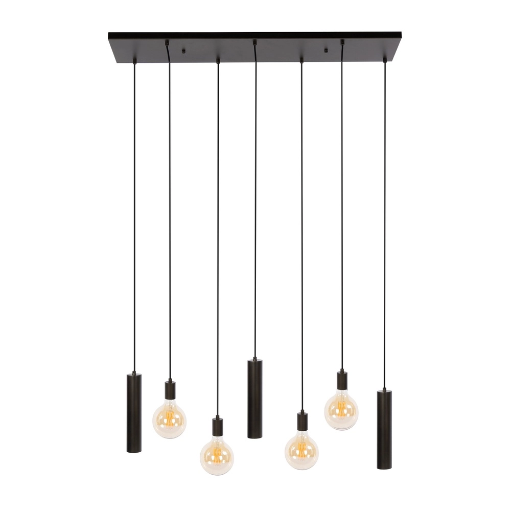 Lampe pendante de conception Senso Marron sienne à 7 lumières Lyora 8716803515024