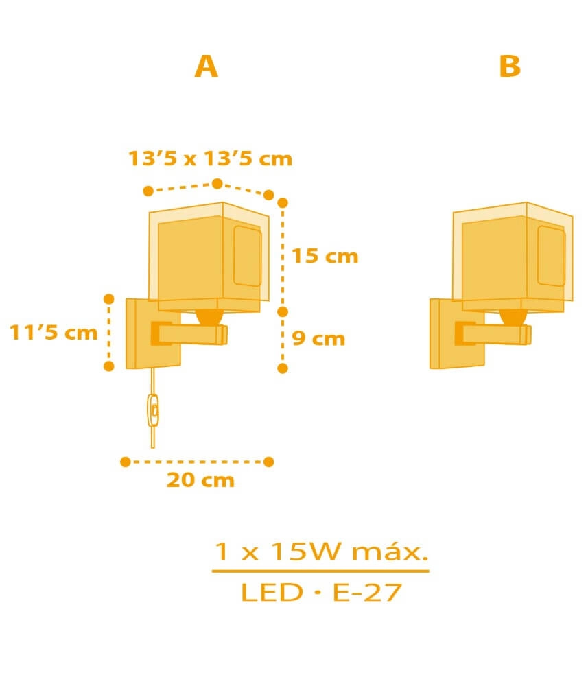 Applique chambre d'enfant My Farm jaune avec du blanc Dalber 8420406634098