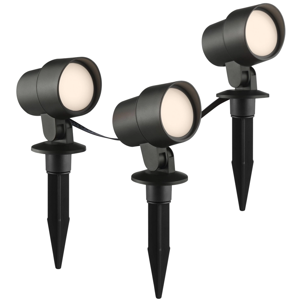Ensemble de projecteurs à piquet intelligent Kamara RGB - Lot de 3 - avec câble de 3 mètres et prise Brilliant 4004353453717