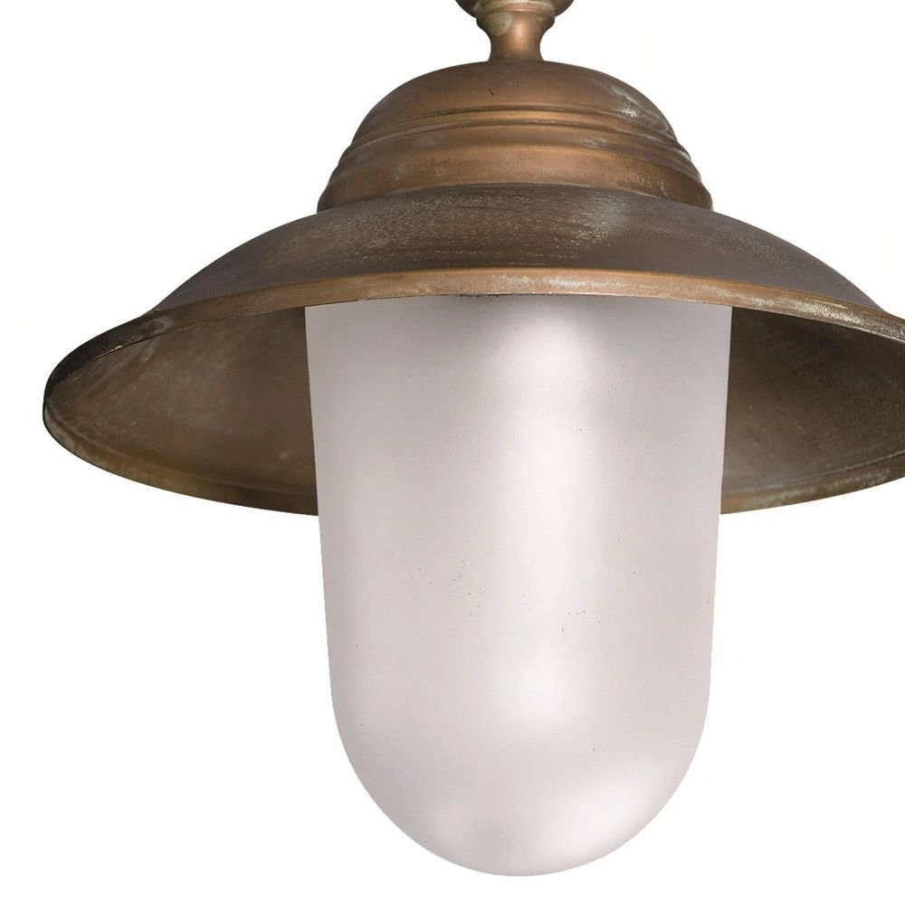 Lampe de porche Maritime rural 22cm marron cuivré Franssen 8021035005718