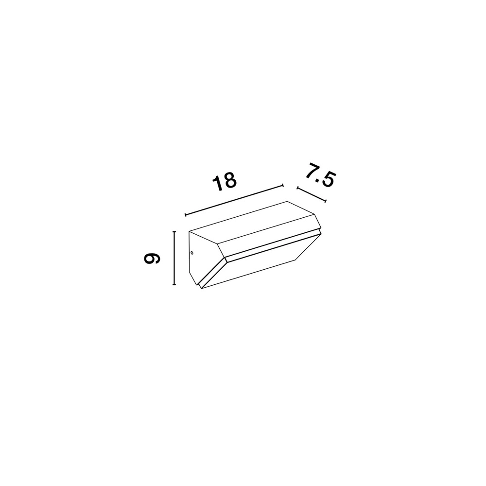 Applique murale Zenon anthracite Lyora 5212017432766