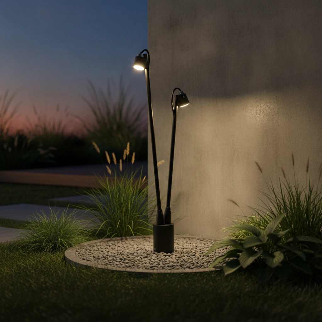 Lampe de jardin Sento double