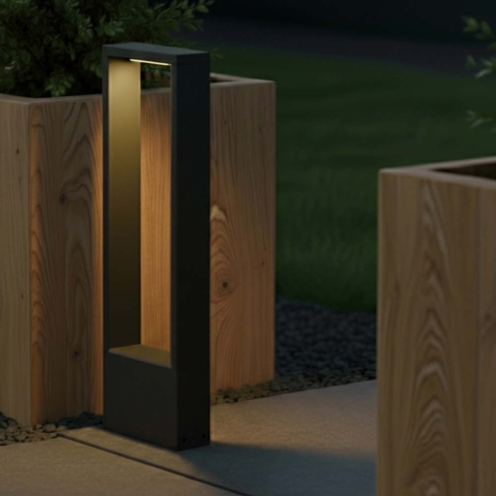 Éclairage de chemin Flatt 62cm noir