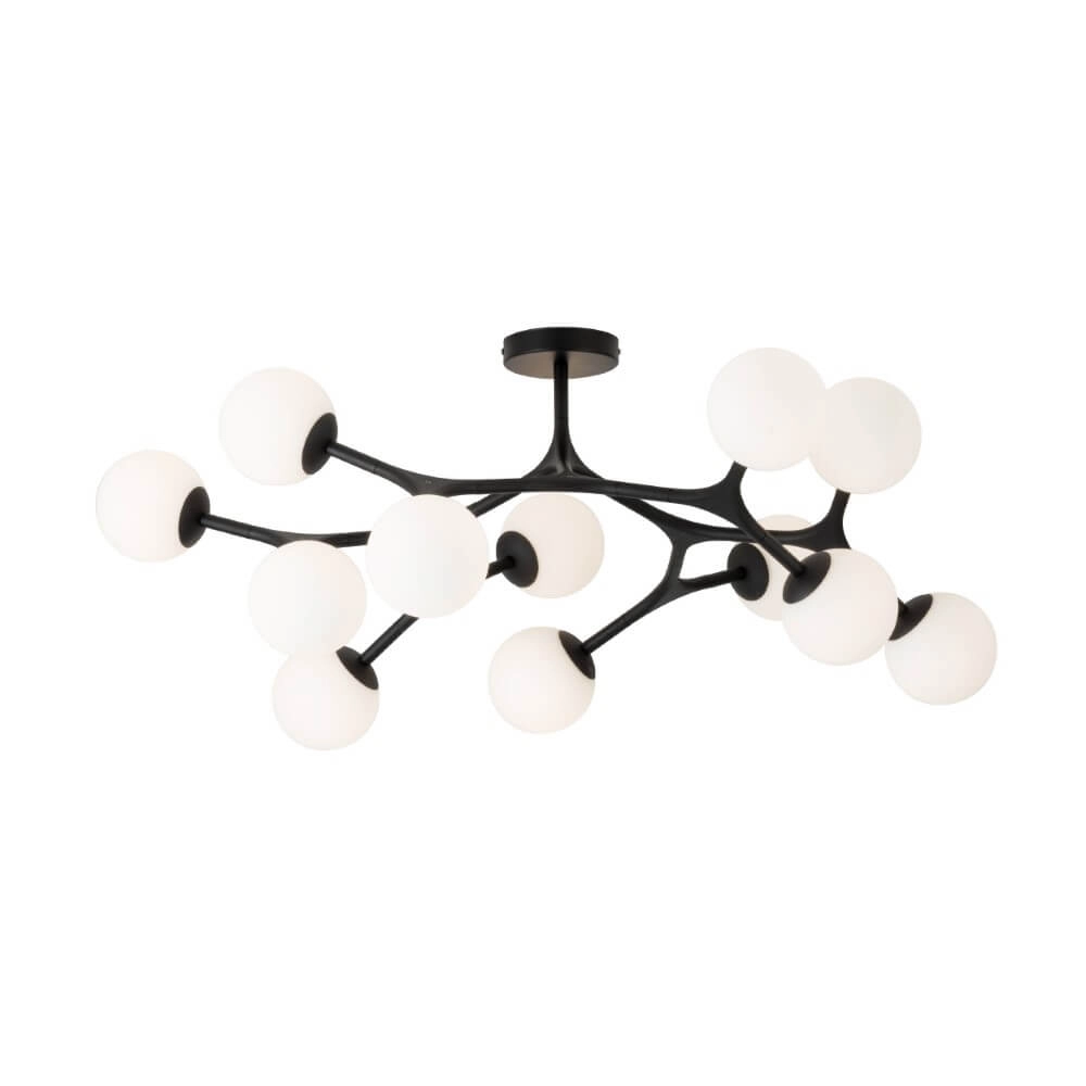 Plafonnier design Maragall 12 lumières noir Plafonnier design Maragall 12 lumières noir