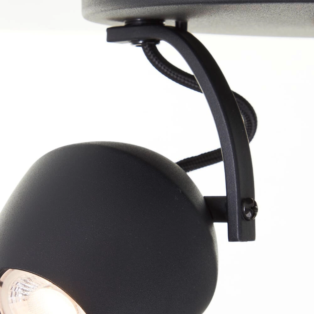 Spot en saillie 3 lumières Vertino noir Brilliant 4004353441387