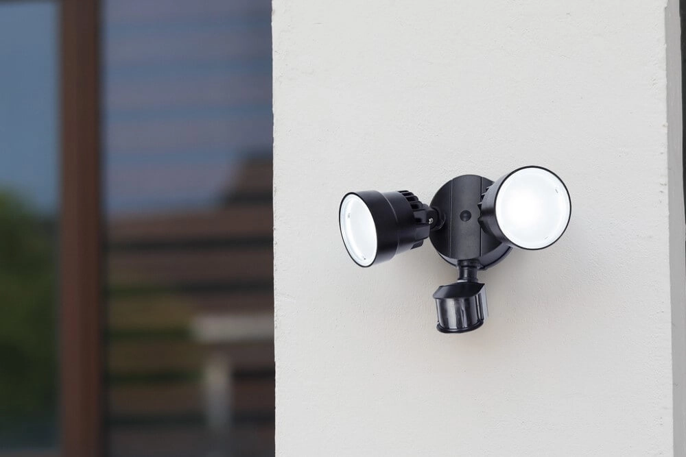 Applique Shrimp noir avec capteur Lutec 6939412043005