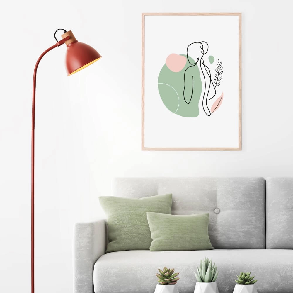 Lampe sur pied Erena rouge Brilliant 4004353413025