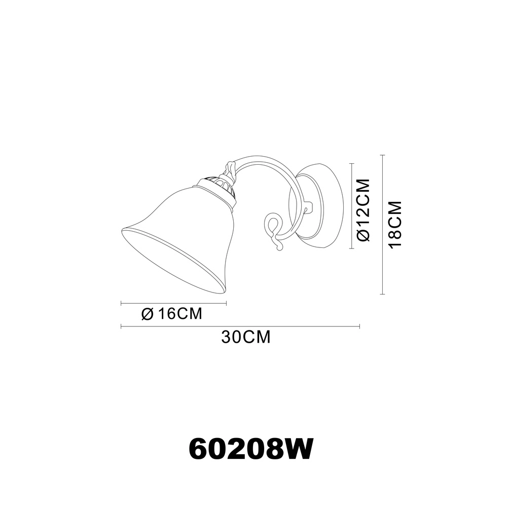 Lampe murale Odin Single Globo 9007371303694