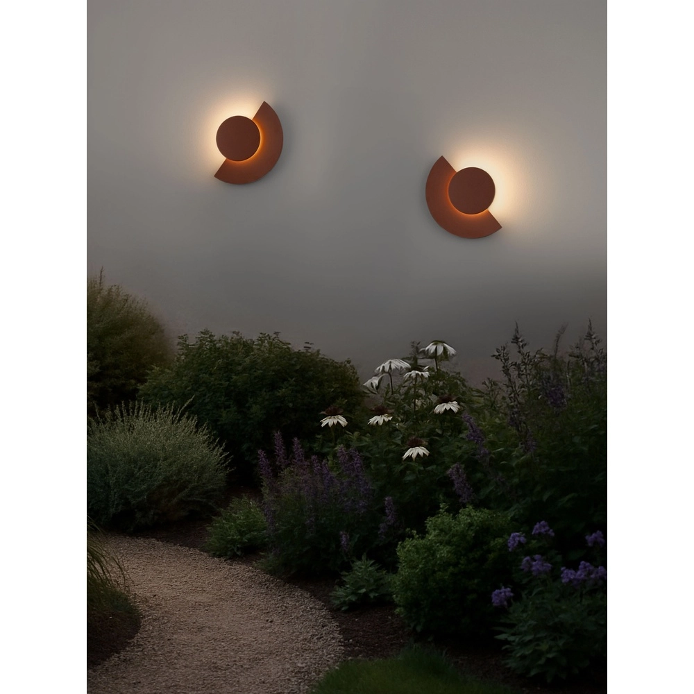 Lampe murale moderne Gloo brun rouille - 2700K Lyora 5212017497260