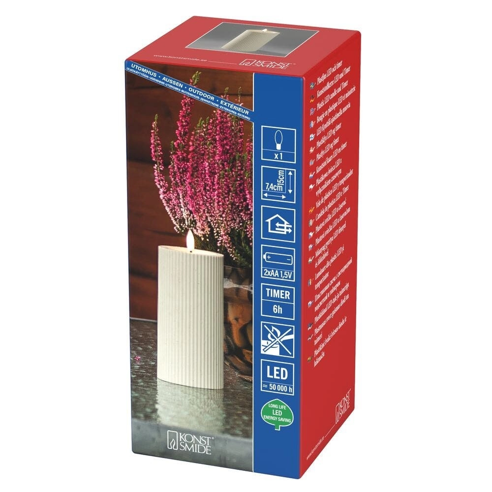 Lampe à bougie Cand Sur batterie 15cm