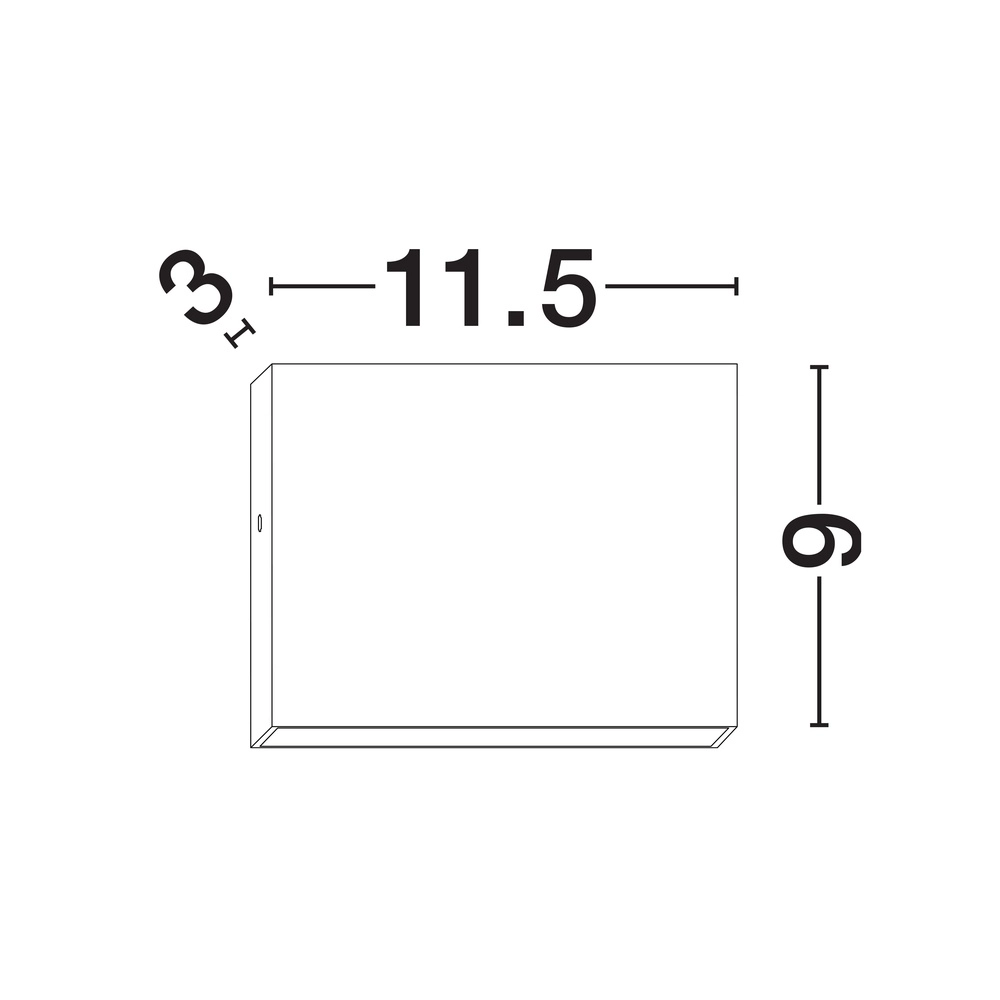 Spot mural épuré Tick Downlighter Blanc Lyora 5212017453624
