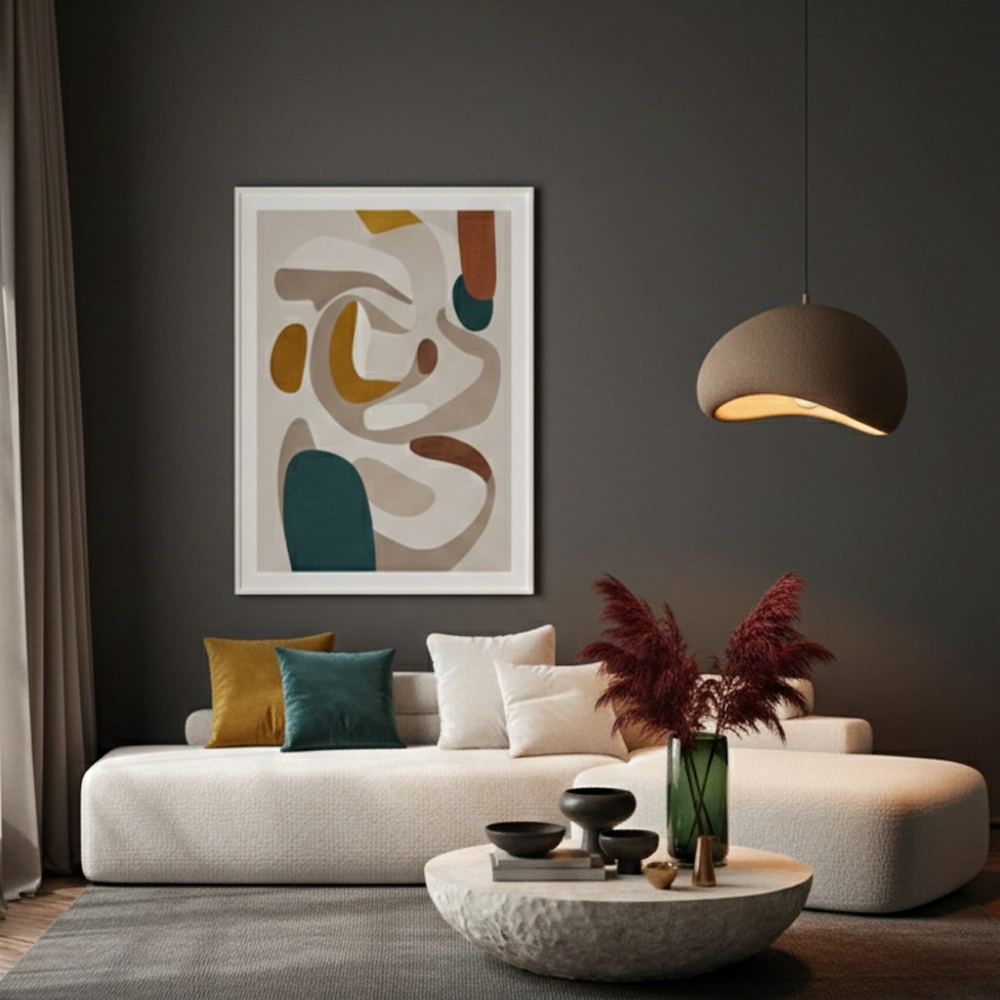 Suspension naturelle Aere marron 40cm