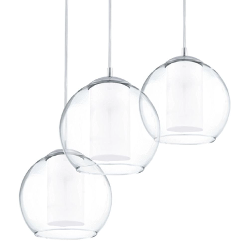 Lampe à suspension Bolsano chromé à 3 lumières Eglo 9002759927622