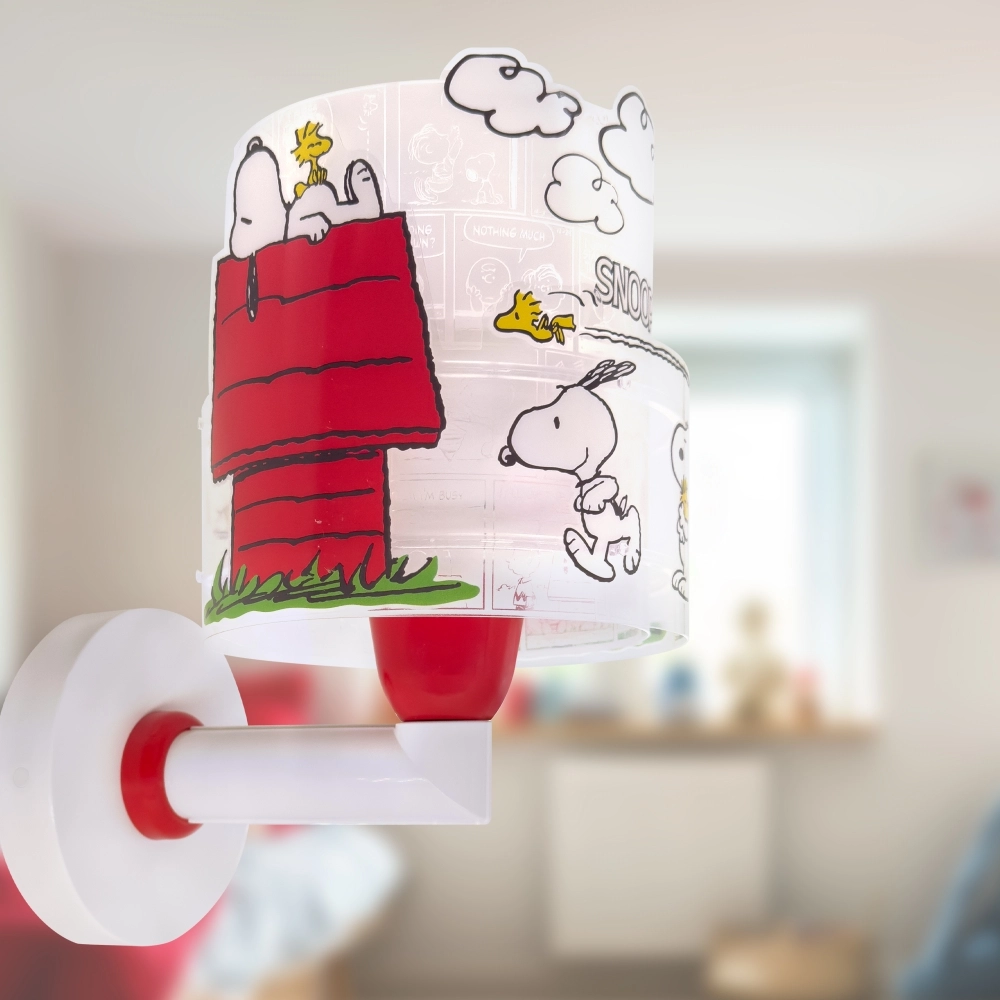 Applique murale Snoopy blanc avec rouge Dalber 8420406763095
