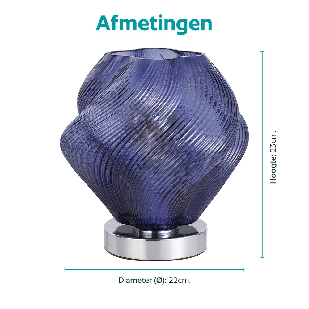 Conception des lampes de table Vicenne bleu Eglo 9008606405251