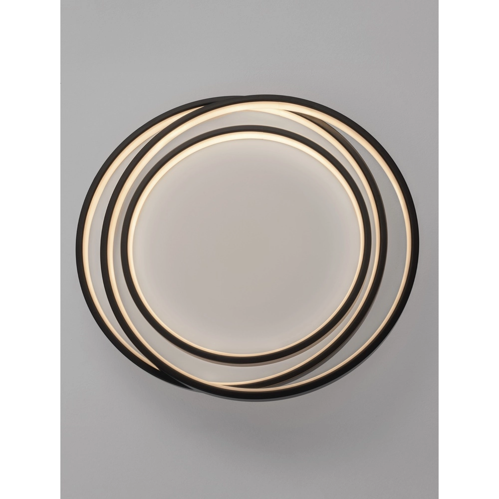 Plafonnier rond Arbor noir Ø 44cm Lyora 5212017454928