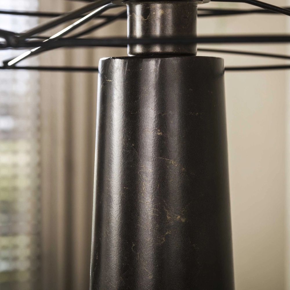 Lampadaire marron urbain Curl avec capuchon de fil Lyora 8716803512535