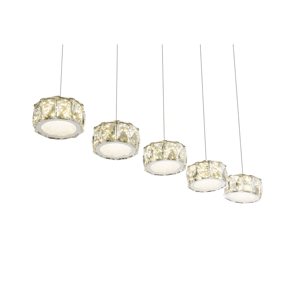 Lampe suspendue à 4 lumières Amur Chrome Globo 9007371342068