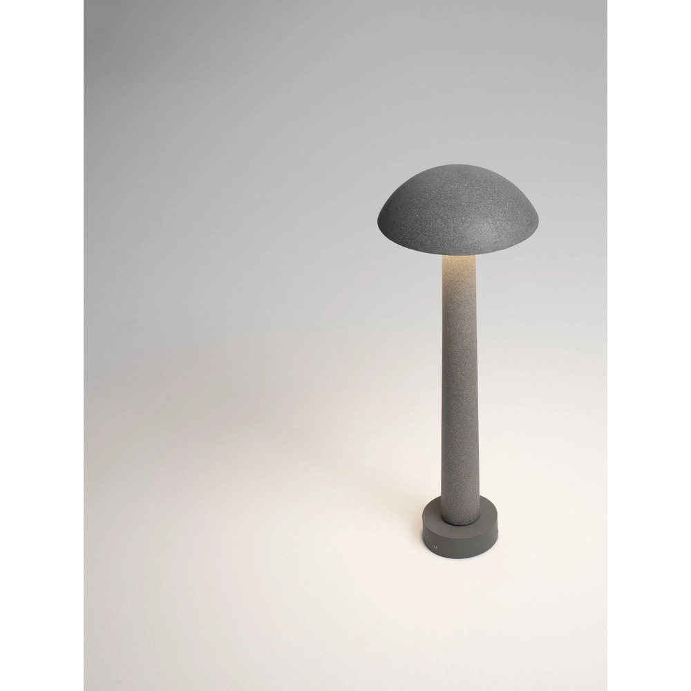 Lampe de jardin ronde Tura gris béton 55cm Lyora 5212017454645