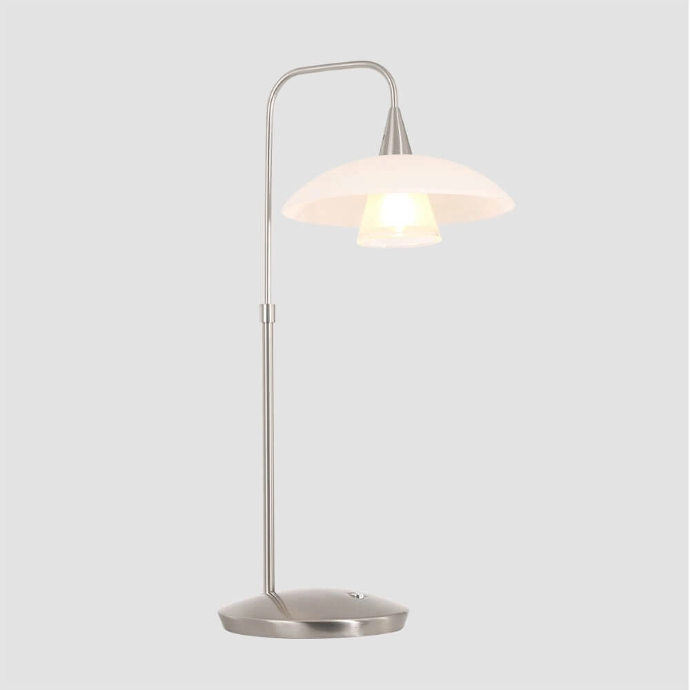Lampe de table Tallerken gris métallisé Steinhauer 8712746132021