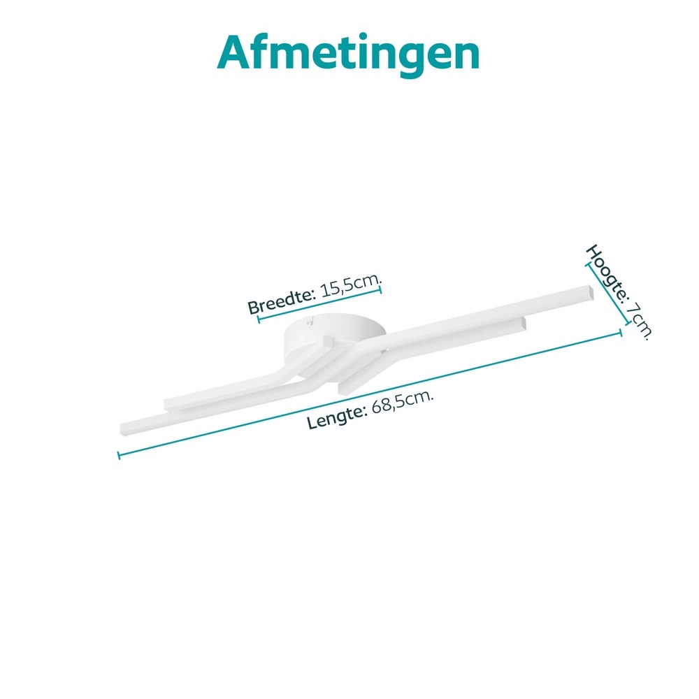 Lampe de plafond à design Amandolo 1 Blanc Eglo 9008606391530