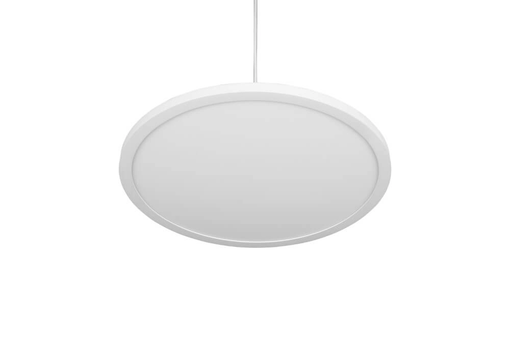 Lampe suspendue blanche et épurée Tray Ø40cm Trio 4017807537956