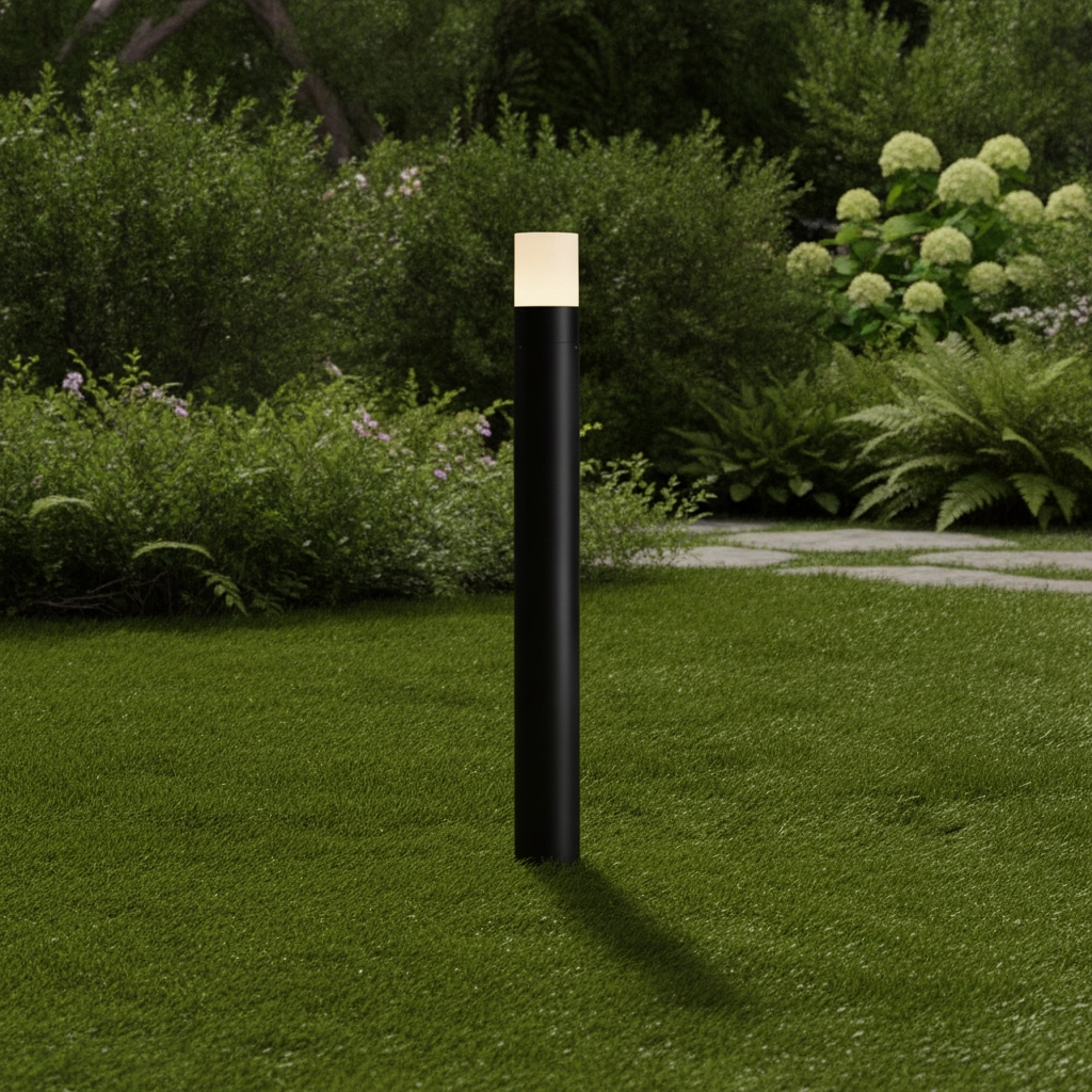 Lampe de jardin design Paul noir 80cm