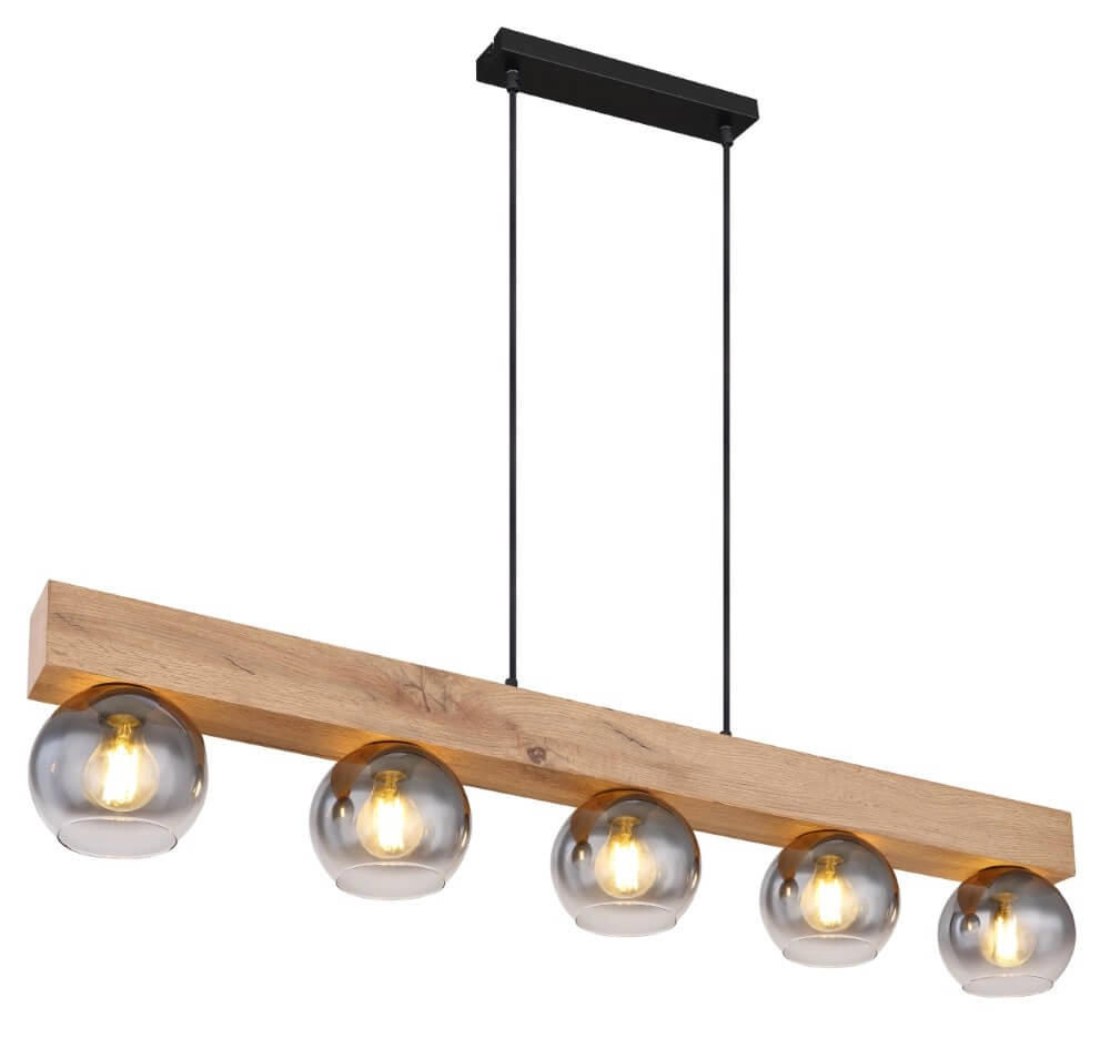 Lampe suspendue Moitas 5 lumières droites Lampe suspendue Moitas 5 lumières droites