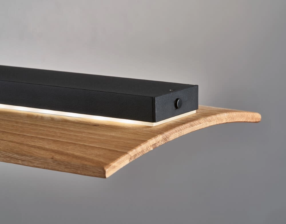 Lampe suspendue Shine-Wood noir Fischer & Honsel 4003694610773