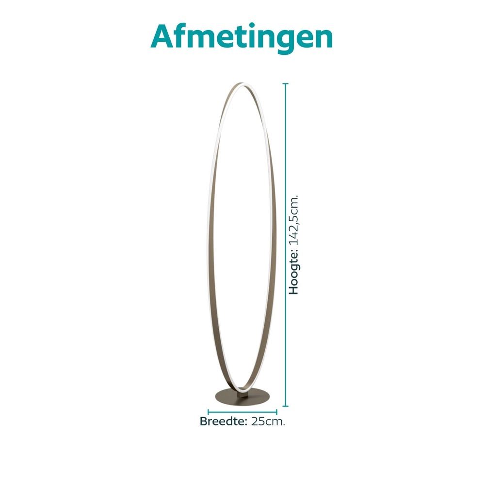 Lampadaire de conception Camerota Bronze foncé Eglo 9008606391264
